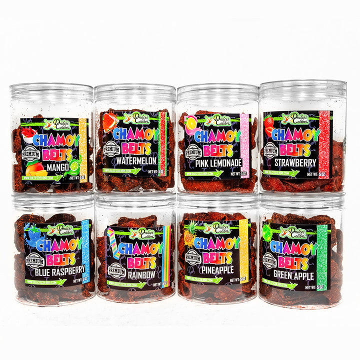 Chamoy Belts Sampler Pack | Premium | 8 Jars (5 oz ea.)