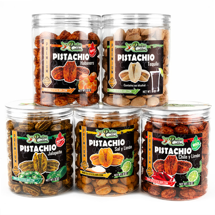 Pistachio Fiesta Pack | Premium  | 5 Jars (8oz ea.)